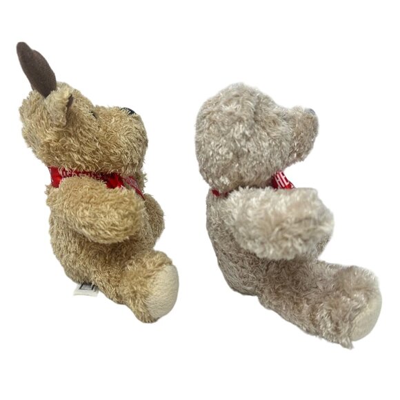 Galerie Hershey Plush Bear Moose Chocolate Promo Gift 7 Inch Red Logo Ribbon - Picture 2 of 14